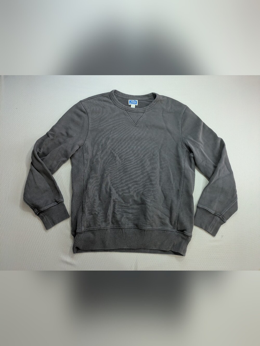 J.Crew Sweatshirt Mens Small Grey Garment Dyed French Terry Crewneck Pullover